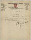 Typed Letter Signed Harry Houdini to Mrs Walter
