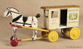Rich Toys painted wood and tin  Bordens  milk wagon