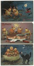Nine Halloween Postcards Raphael Tuck Series No 150