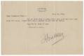 Magic Houdini Harry Typed Letter Signed