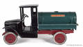 Restored Buddy L pressed steel tanker truck
