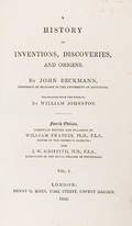 Invention Beckman John A History of Inventions