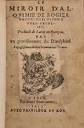 Bacon Roger trans Barnaud and Girard The Mirror of