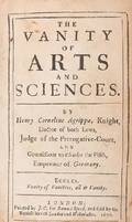 Agrippa Henry Cornelius The Vanity of Arts and