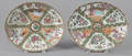 Two Chinese export porcelain rose medallion platters 19th c