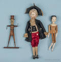 Two peg wooden dolls