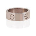 Cartier white gold love ring