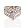 Diamond  white gold ring