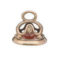 Victorian yellow gold carved carnelian intaglio fob
