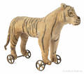 Stuffed tiger pull toy