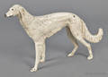 Cast iron Russian wolfhound doorstop