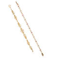 Two antique yellow gold or gem set bracelets