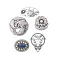Georg jensen denmark five sterling brooches