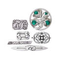 Georg jensen or nielsen silver brooches