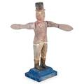 Figural carved wood whirligig