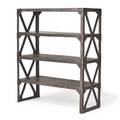 Iron industrial shelving unit