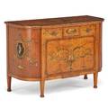 Edwardian painted satinwood sideboard