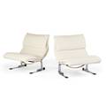 Pair of giovanni alfredi saporetti lounge chairs