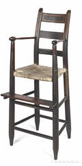 Painted childs highchair 19th c
