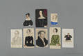 Eight miniature watercolor portraits ca 1830