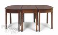 George III mahogany threepart dining table