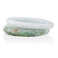 Carved natural a jadeite jade bangle bracelets