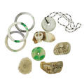 Collection of carved nephrite
