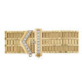 Retro diamond  yellow gold belt bracelet