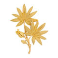 Buccellati yellow gold foliate brooch