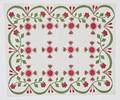 Rose appliqu quilt 19th c
