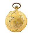 Swiss yellow gold minute repeater pocket watch