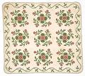 Appliqu Whig Rose quilt 19th c
