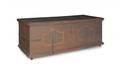 Continental painted pine dower chest