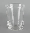 Steuben crystal flower beaker vase
