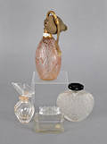 Two Lalique glass perfumes