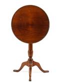 20th C Mahogany Round Tilt Top Candlestand