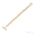 18kt Gold and Golden Pearl Bracelet Mish