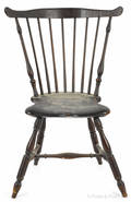 Fanback Windsor chair with goat feet