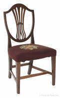 Hepplewhite mahogany shieldback dining chair