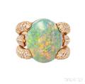 18kt Gold Opal and Diamond Sabi Ring Henry Dunay