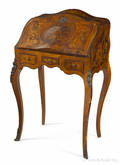 French marquetry inlaid ladys writing desk