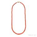 Coral Bead Necklace