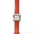 Ladys 18kt White Gold and Diamond Swing Wristwatch Van Cleef  Arpels