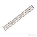 Platinum and Diamond Tiffany Lace Bracelet Tiffany  Co