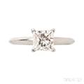 Platinum and Diamond Solitaire Tiffany  Co