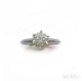Platinum and Diamond Solitaire Tiffany  Co