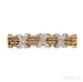 14kt Gold and Diamond Brooch