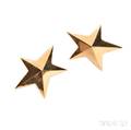 18kt Gold Star Earrings Tiffany  Co