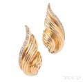 18kt Gold and Diamond Earrings