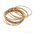 Thirteen Gold Bangles